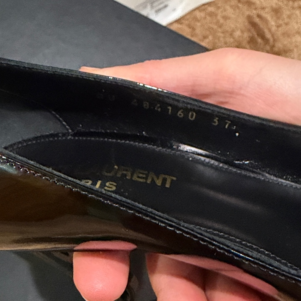 Saint Laurent Opyum Black Patent Leather Pumps - Picture 3 of 5